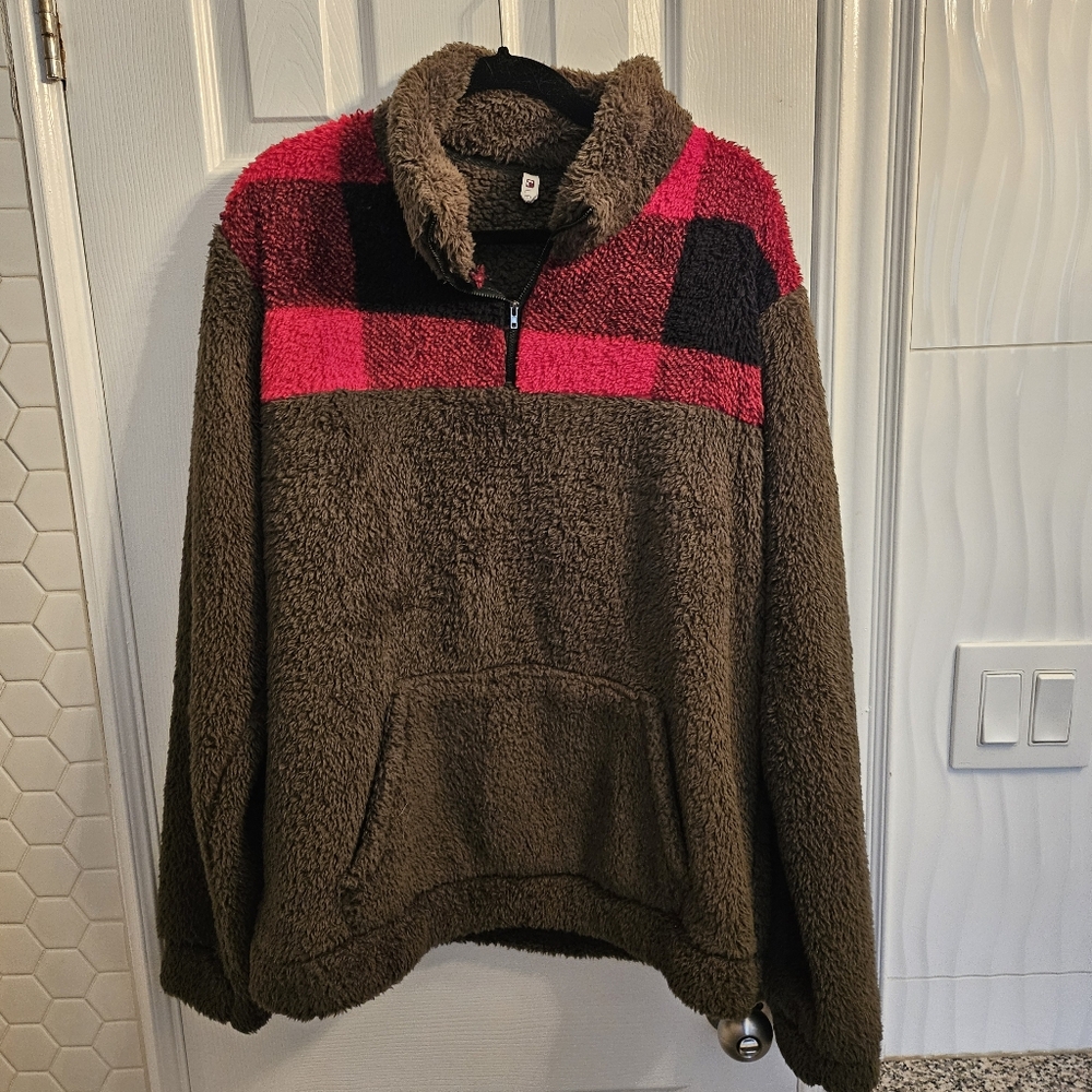 Warm Soft olive pullover sweater